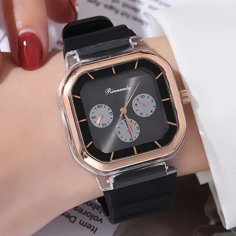 rubber strap silicone quartz womens sport watch fancy women watches jewelry sophisticated and stylish women watch details 4