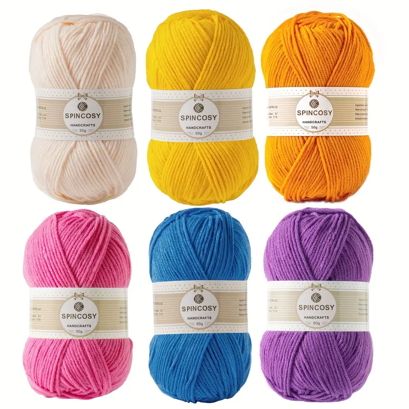 Beginner Crochet Yarn, White Black, 100% Polyester Crochet Yarn Easy To See  Stitch, Unisex Crochet Yarn For Hand Knitting Crocheting Hat Jacket Scarf  Doll Bag Sweater - Temu Norway