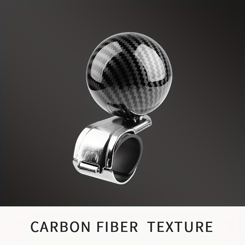 Carbon Fiber Printed R Car Steering Wheel Knob Steel Ball - Temu