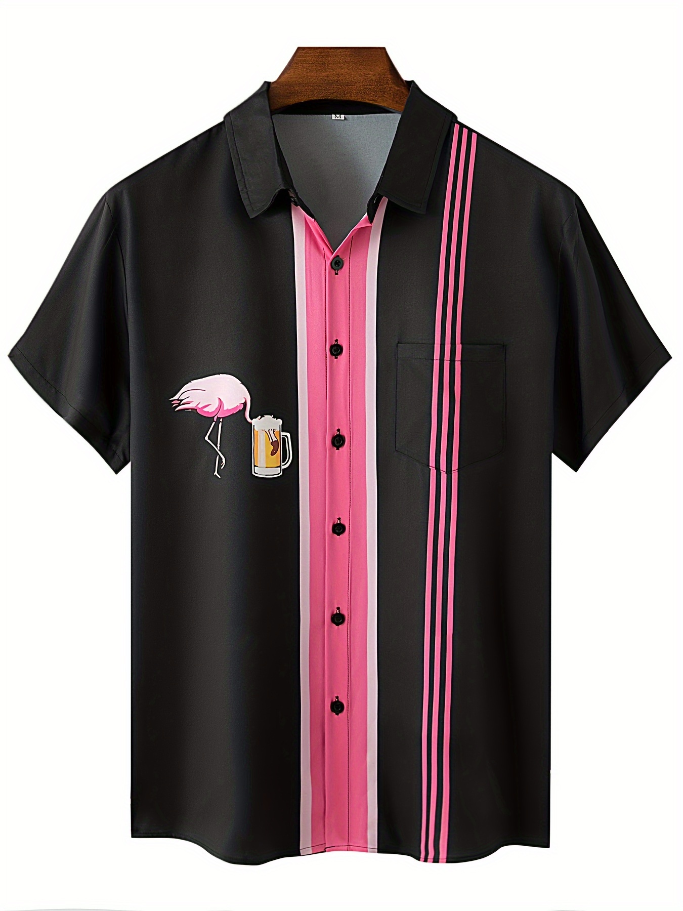 Camisa Flamingo Hombre - Temu