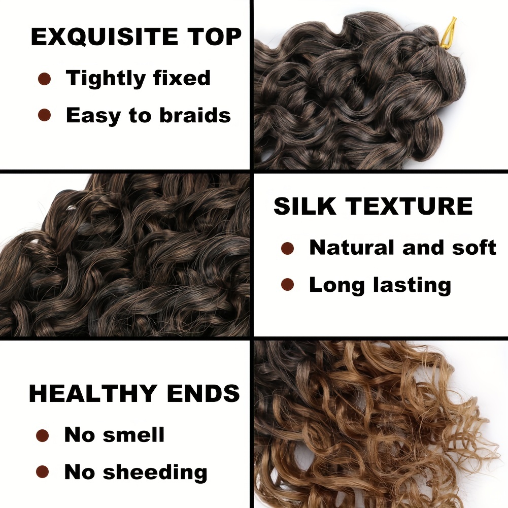 Deep Wave Crochet Hair Curly Hair Extensions Gogo Curl Crochet Hair Curly  Bundle Crochet Hair Styles Synthetic Hair Curly Braided Hair Crochet Hair
