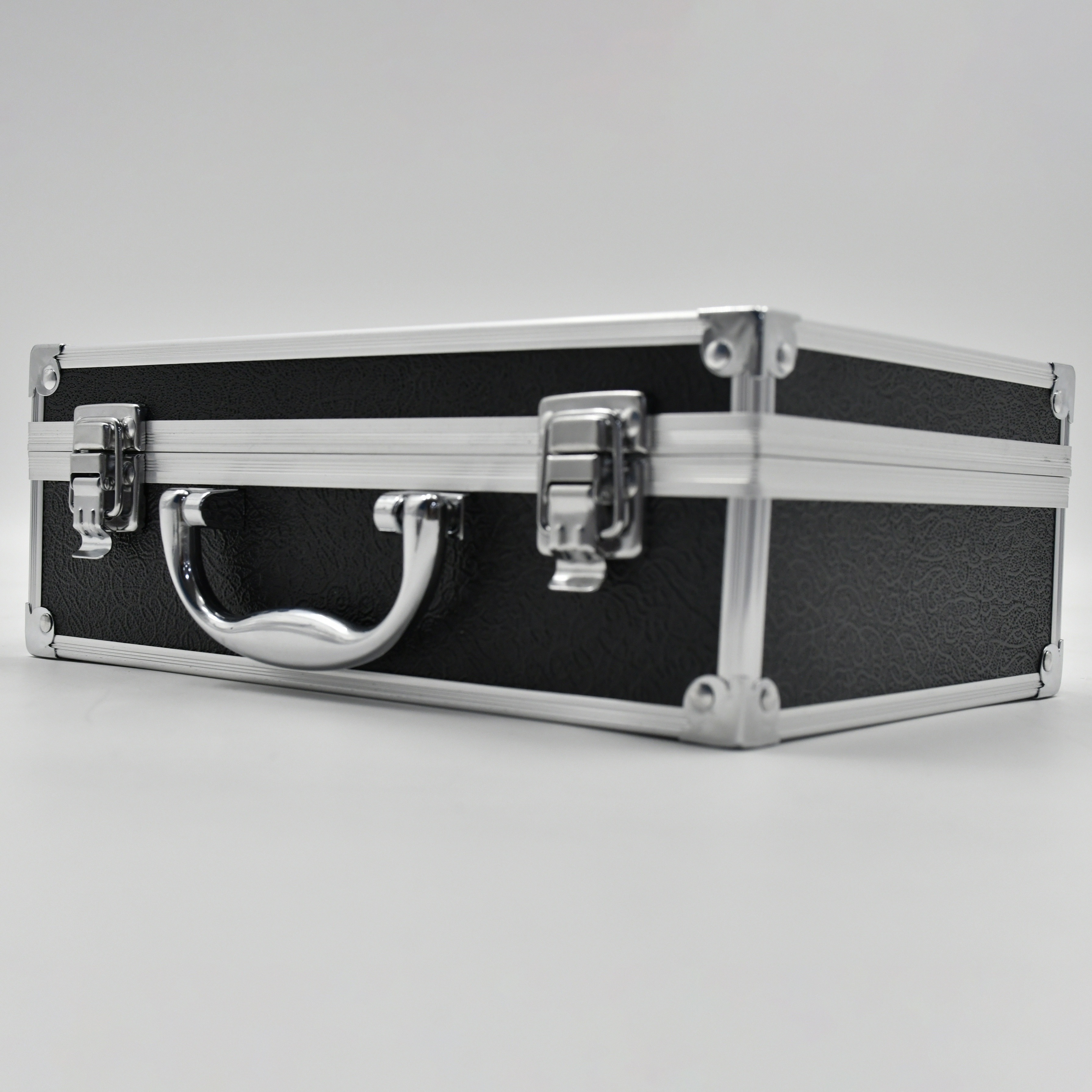 

Small Metal Tool Box, Tool Case Aluminum Tools Case Cash Box, Travel Makeup Bag. Suitcase Box For Money, Jewelry, Makeup, Pill, Candy, Craft Organizer Black Metal Tool Box Aluminum Case