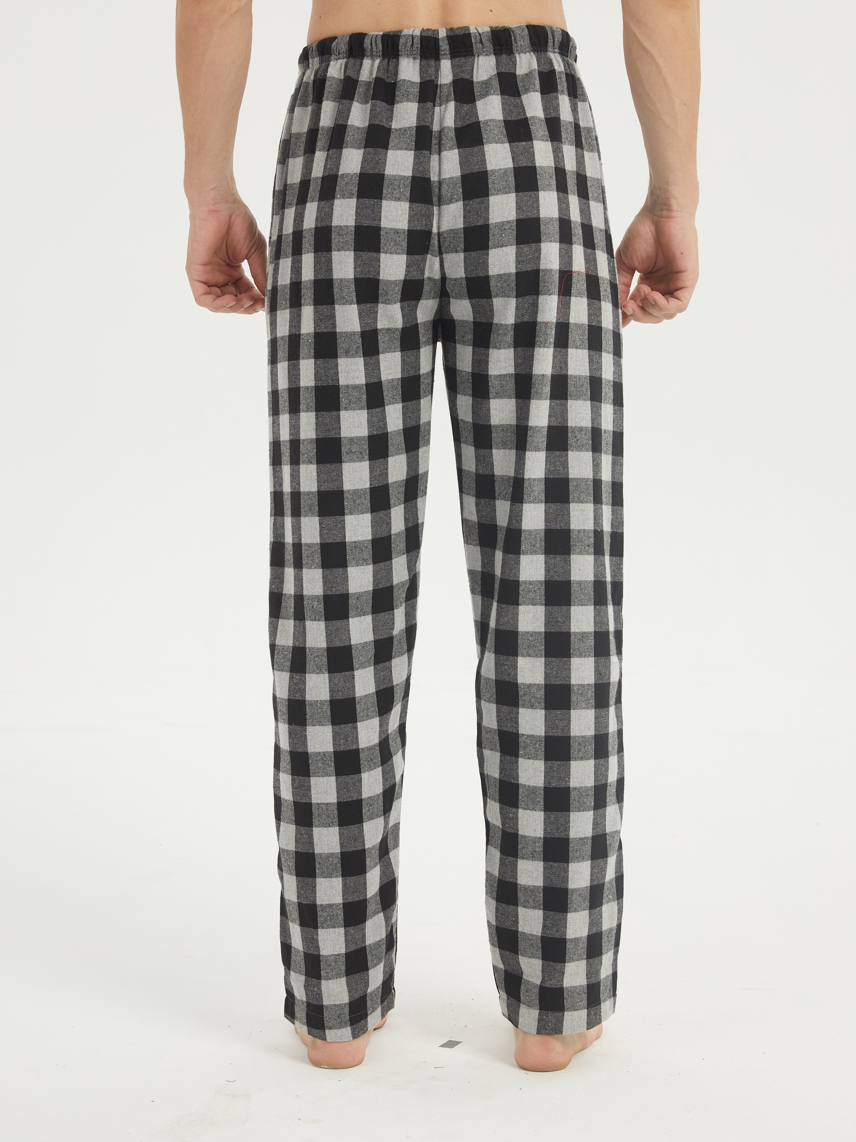 Men's Flannel Pajamas Pants Set Cotton Plaid Pjs Bottoms - Temu Italy