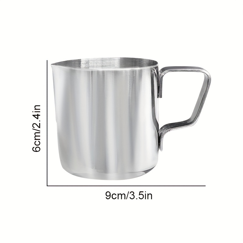 Stainless Steel Coffee Pitcher Cup With Scale Latte Art Cup - Temu