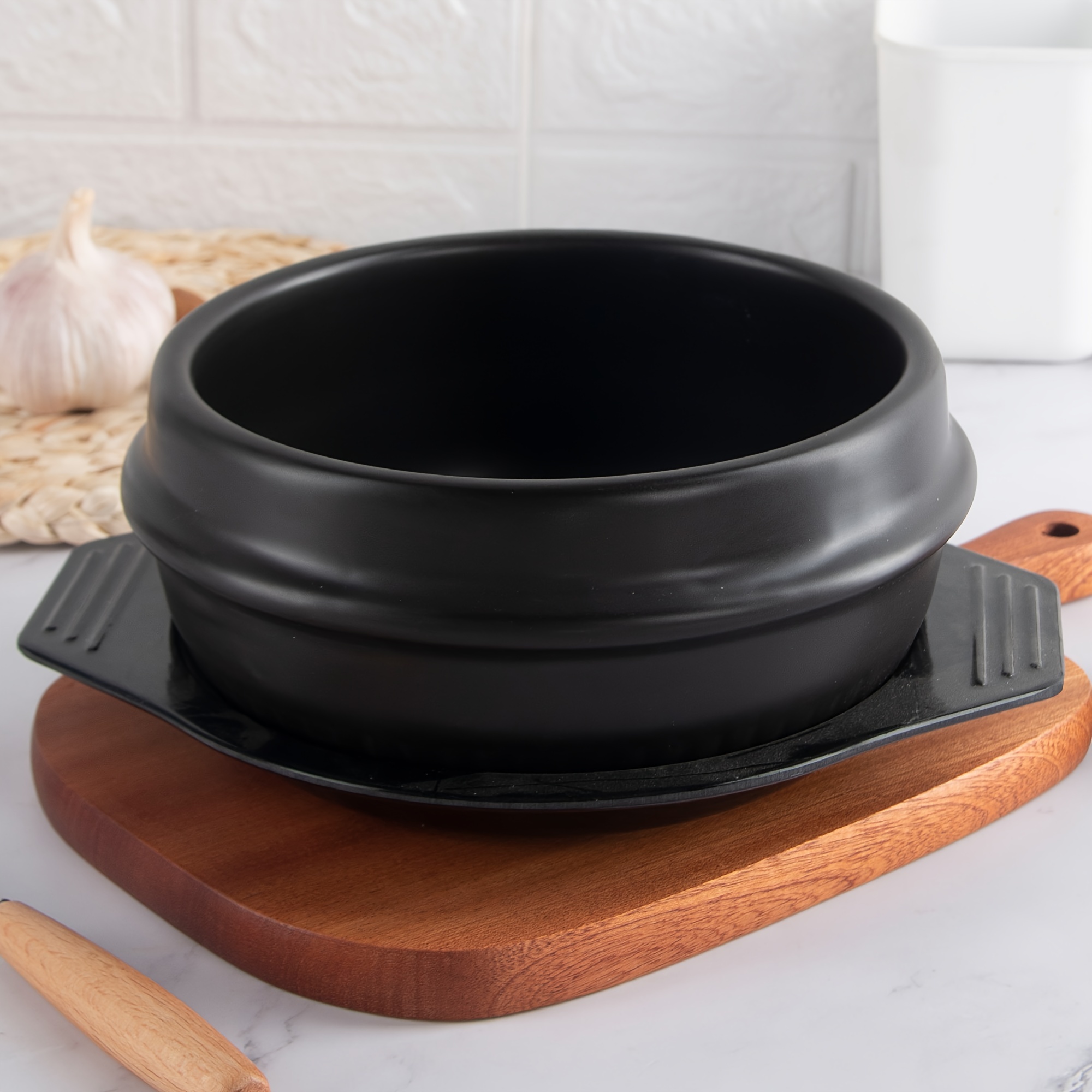 Buy Korean DOLSOT with Lid Stone Stone Pot Hot Pot Bibimbap Jjiage