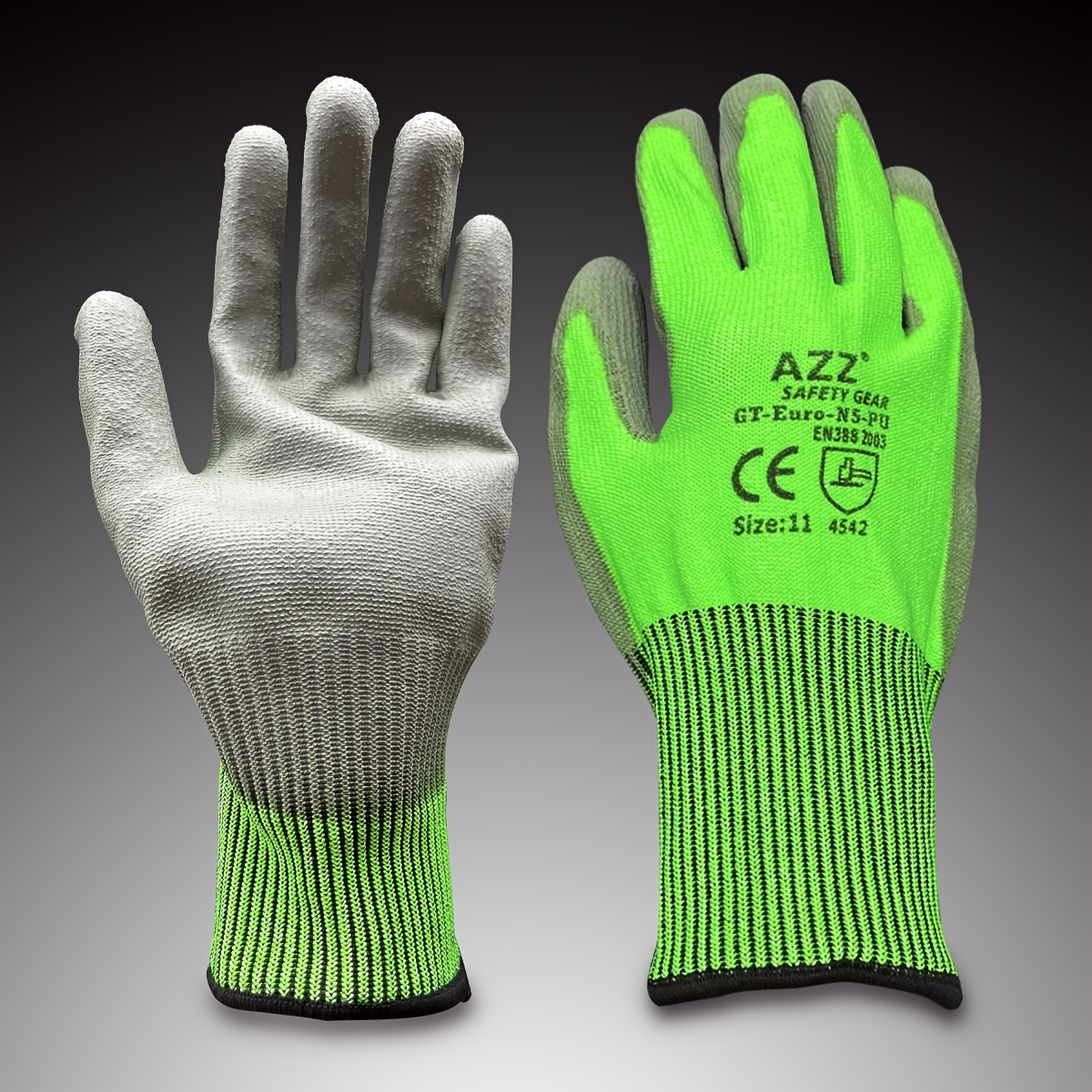 Cut Resistant Gloves Anti knife Cut HPPE Level 5 EN388 Safety Work Gloves  High-strength Green Gardening Kitchen Anti-Cut Gloves