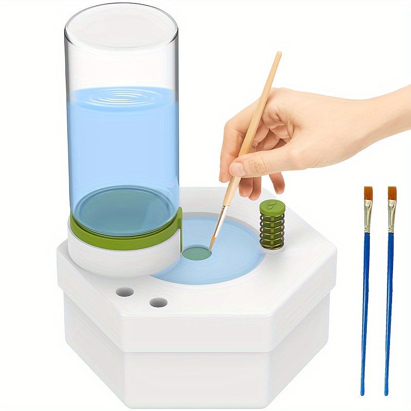 Brush Rinser Paint Brush Cleaner Art Supplies Water Cycle - Temu
