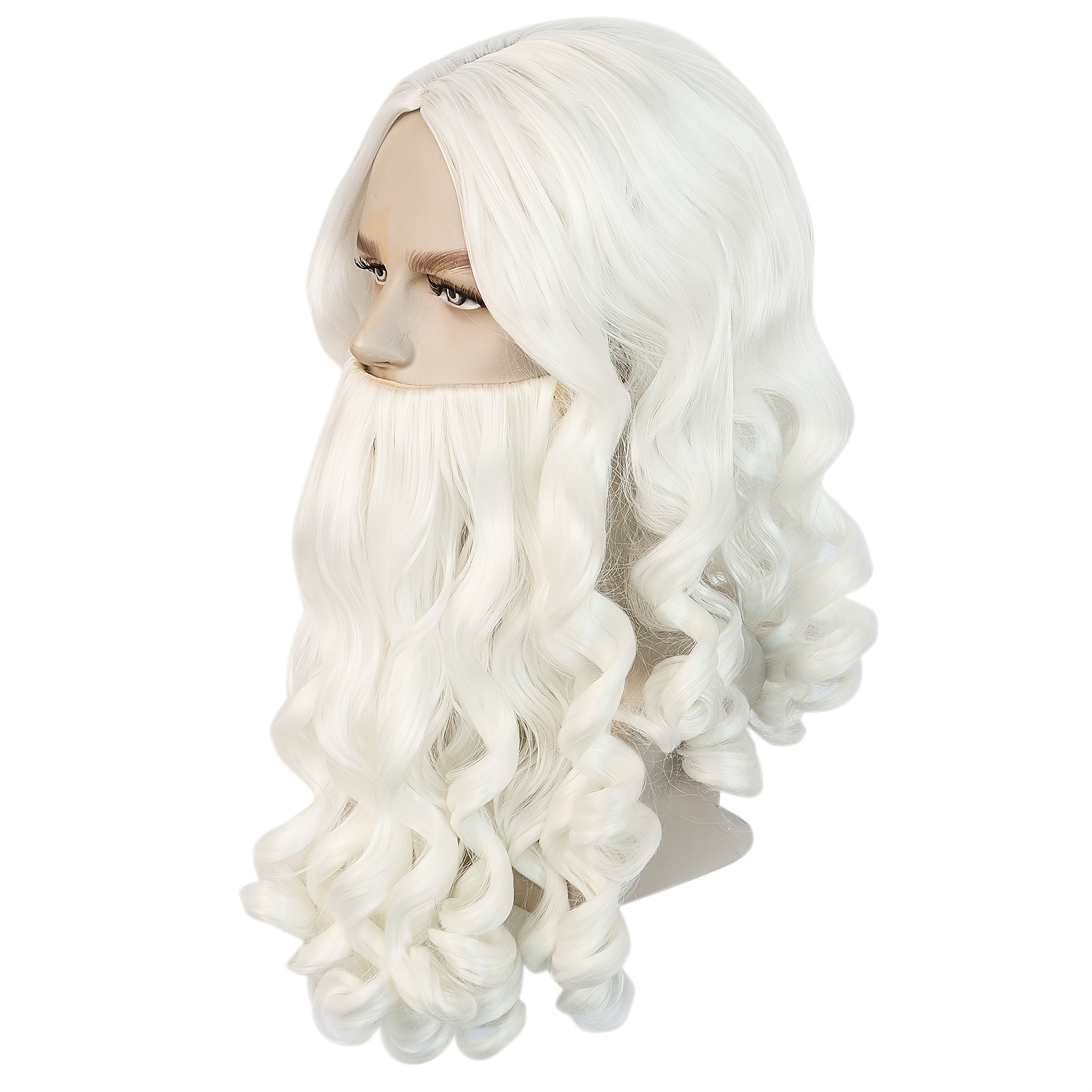 White curly outlet cosplay wig