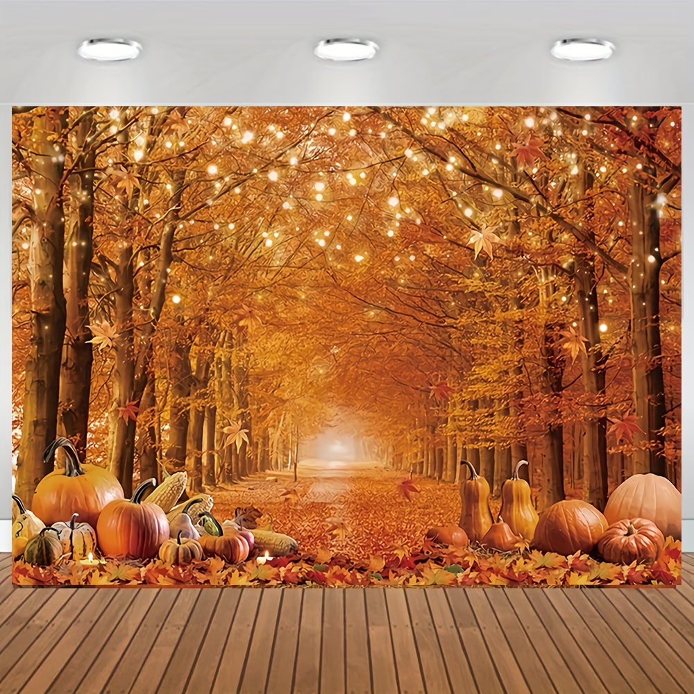 Friendsgiving Backdrop Banner Fall Pumpkin Turkey Thanksgiving Festival  Holiday Photography Background Wall Decoration