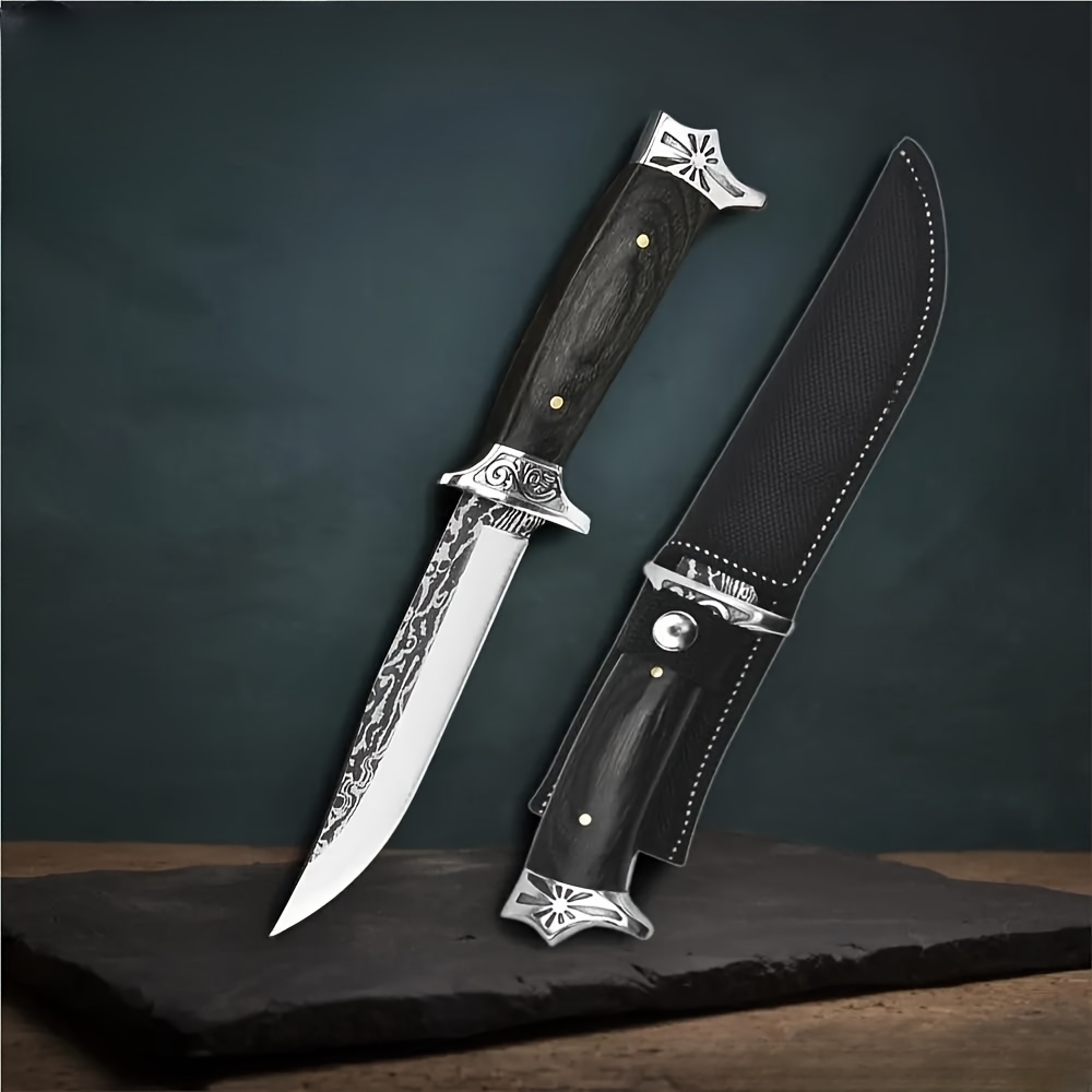 Knife, Rust-proof Black Edge Knife, Comfortable Plastic Black Handle,  Household Rental House Dormitory Knife Set - Temu
