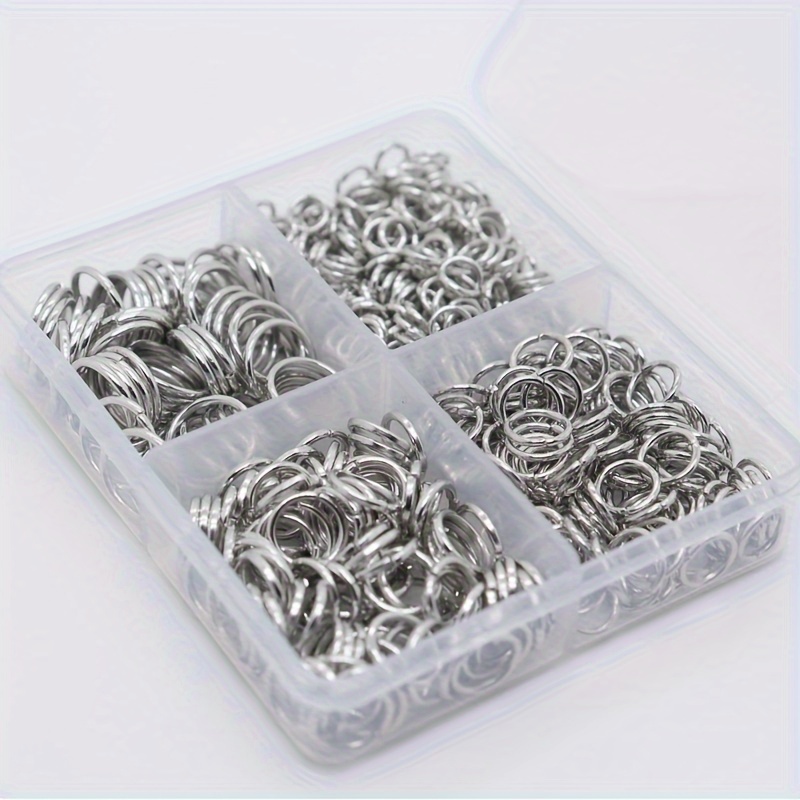 Bulk! Mixed Size 3/4/5/6/7/8/10mm Stainless Steel Open Jump Rings DIY  Jewelry