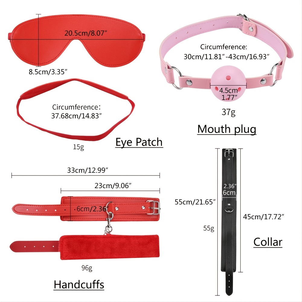 1 Set Bondage Restraints Kit Hand Cuffs Sex Set With Pillow And Blindfold Adult Sex Toys Check Out Todays Deals Now Temu picture