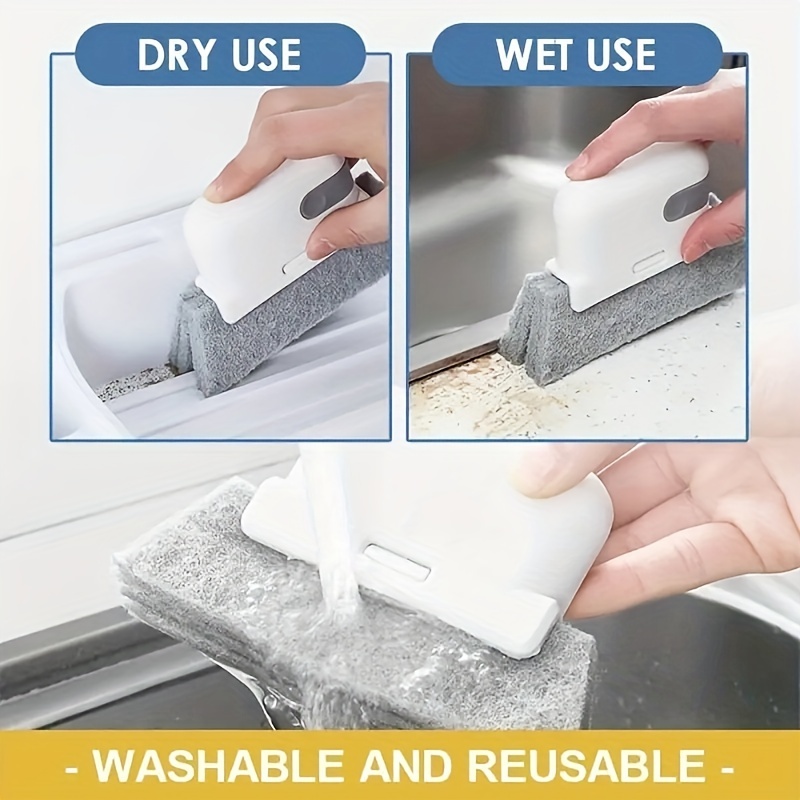 1pc/2pcs/4pcs Window Groove Cleaning Cloth Window Cleaning Brush