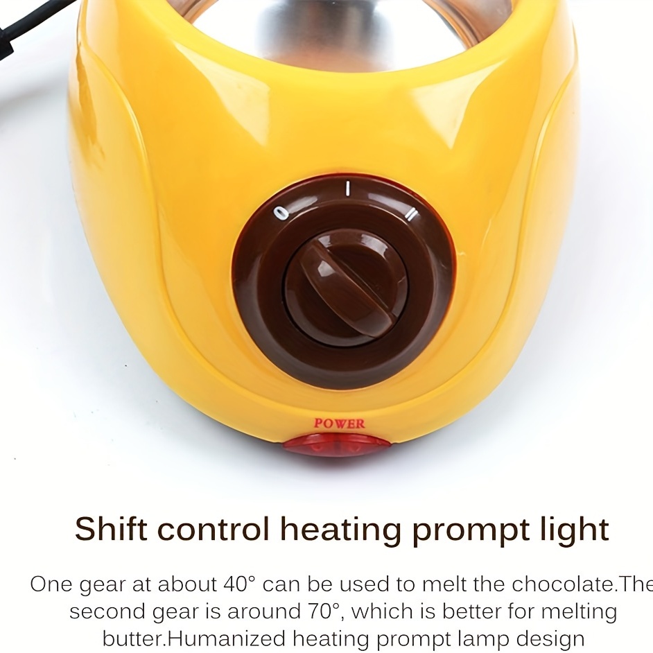 MultiOutools Mini Electric Fondue Pot Set with Dipping Forks, Chocolate  Melts Candy Melts Fondue Pot, Melting Chocolate Small Pot for Chocolate