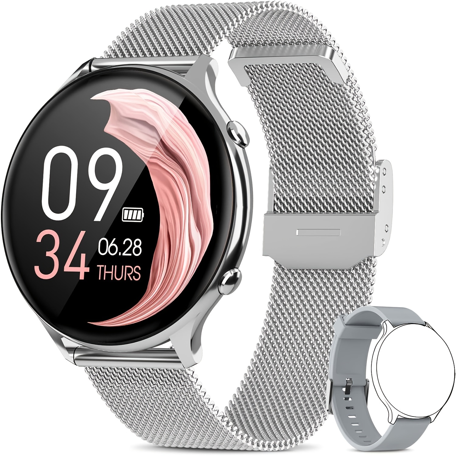 Smartwatch Rotondo Uomo/donna Smartwatch Impermeabile Ip67 - Temu Italy