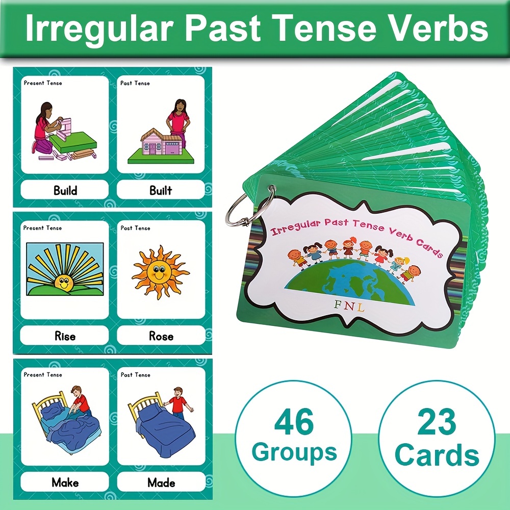 ESL Games Irregular Past Tense Verbs Playing and Flash Cards