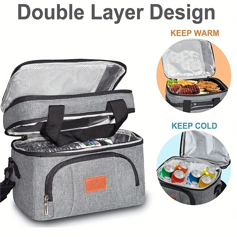 Waterproof Portable Lunch Bag Cationic Large Thermal Insulation Bag Ice Bag  Thickened Large-capacity Lunch Box Bag Picnic Bag