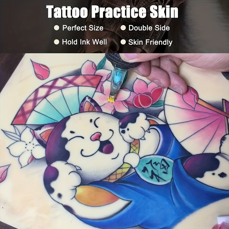 Blank Tattoo Practice Skin Double Sides Microblading - Temu