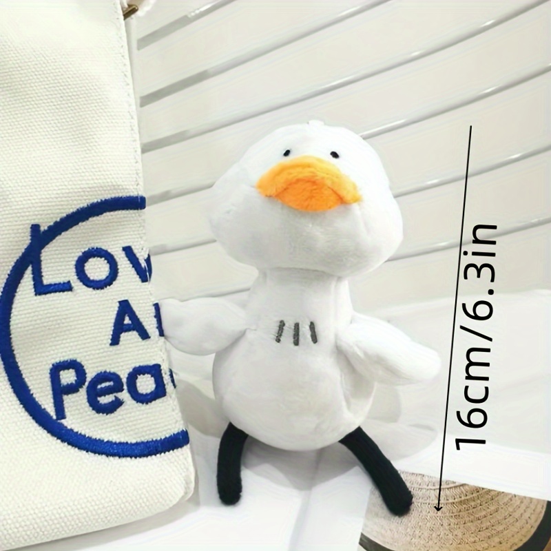 White Duck Plush Toy With The Backpack