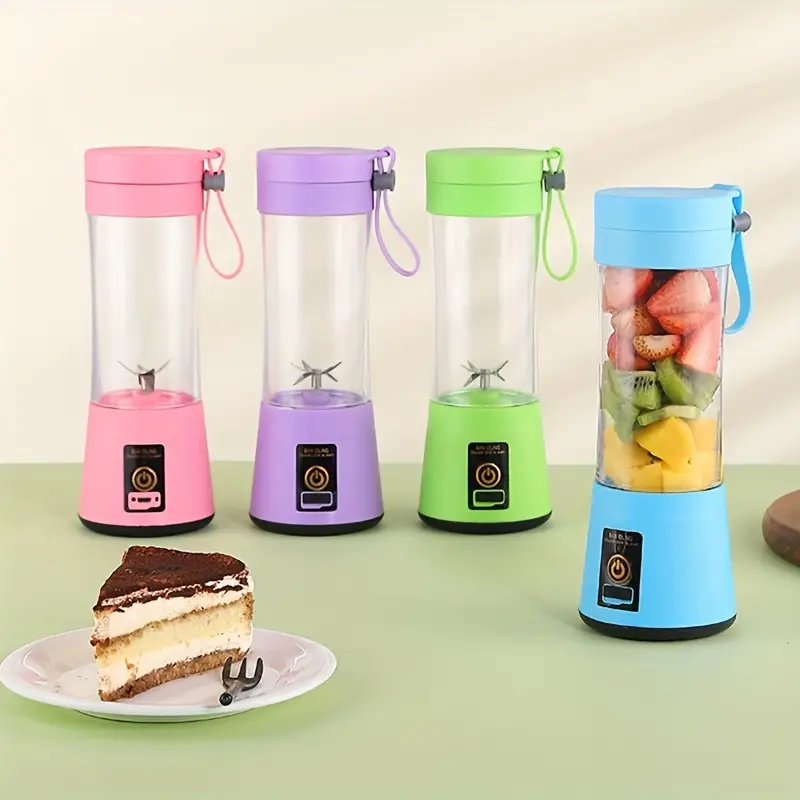 1 piece wireless portable blender usb rechargeable mini juice blender suitable for juice shakes and smoothies juice milk fruit and vegetable mini juicing cups details 6