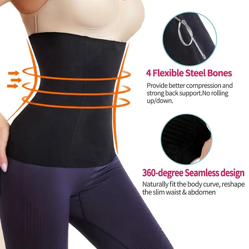 Womens Waist Trainer Cincher Body Shaper Underwear Tummy Slim Belt stpartum  Control Under Steel Boned Corset