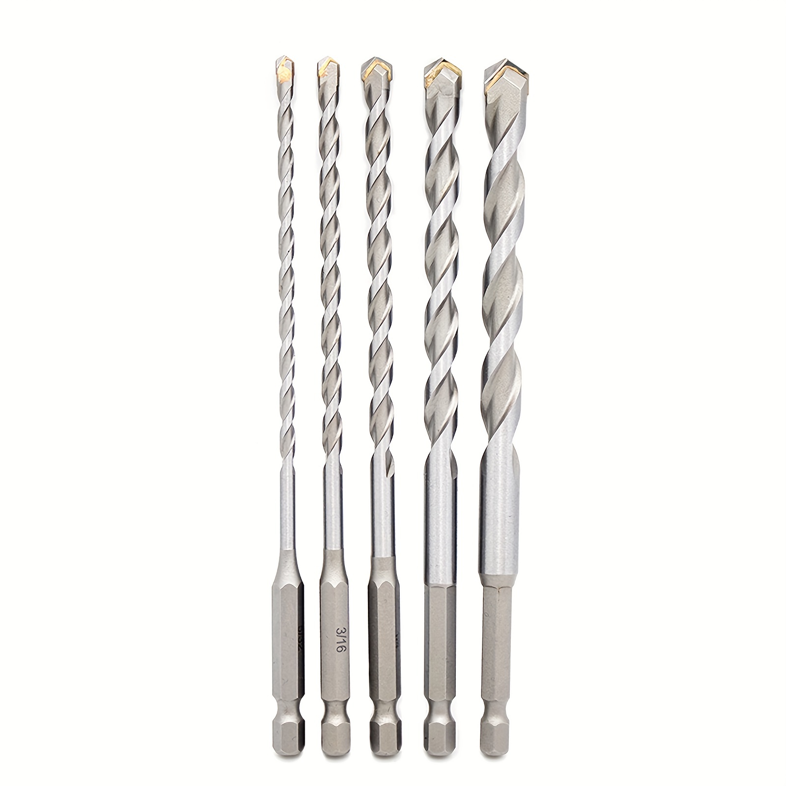 SDS-PLUS Rotary Hammer Drill Bits Set of 9, 3/16 - 5/8 Rock Carbide  Masonry Drill Bit Set for 3/4 inch SDS-PLUS Rotary Hammer : :  Tools & Home Improvement