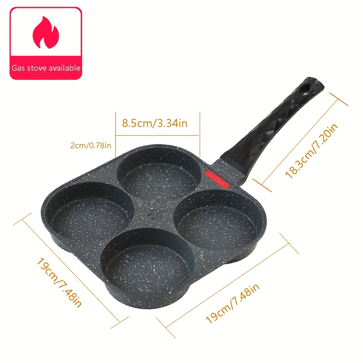 3 Holes Frying Pan, Nonstick Egg Frying Pan, Egg Burger Maker Pan, Divided  Grill Frying Pan, Omelet Pan, Cooking Pan For Breakfast, Egg, Bacon And  Burgers, Cookware, Kitchenware, Kitchen Supplies, Kitchen Items 