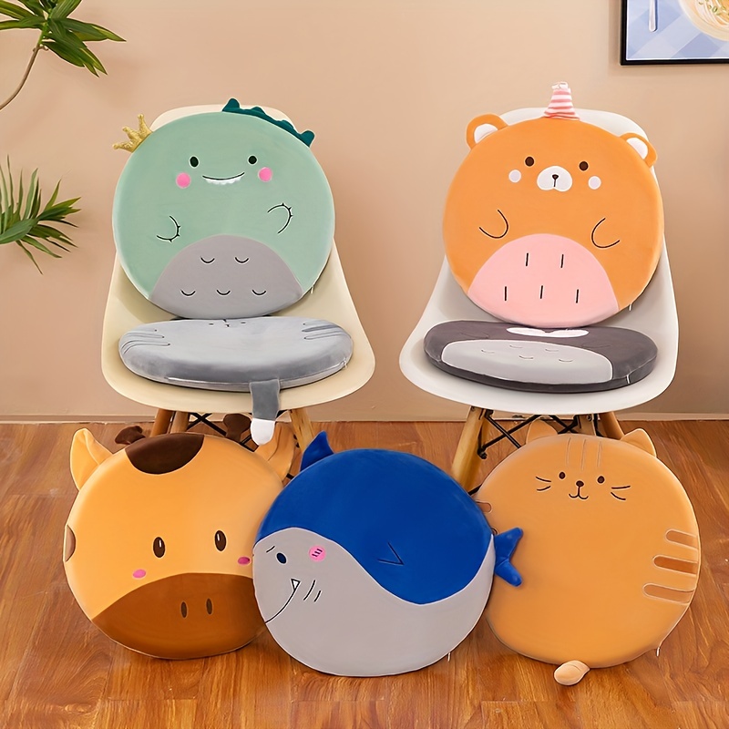 Plush Cats Cartoon Memory Foam Seat Cushion For Chair Kawaii Home  Collection Chair Cushion 40cm Round Shape Cute Floor Cushion - AliExpress