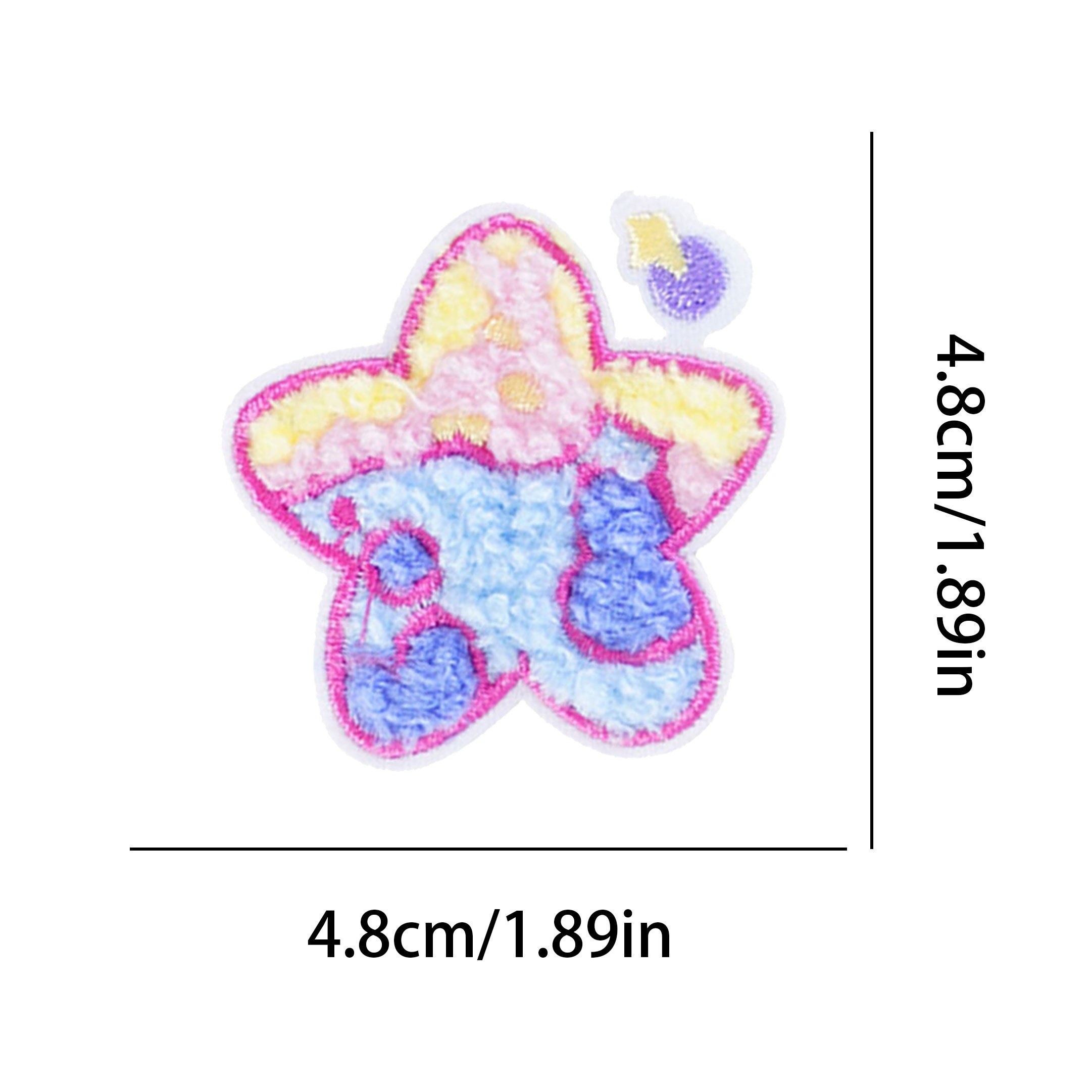 1pc Colorful Letter Pattern Patches For Backpacks, Embroidered Fabric Patch  For Hats, Iron On Sew On Patch For Clothing