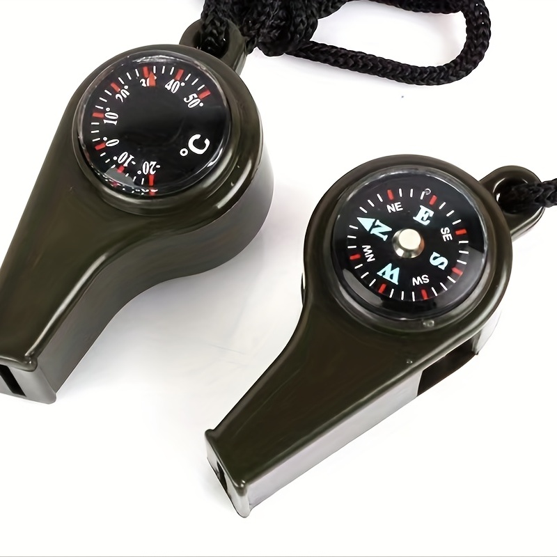 3 in 1 Emergency Survival Whistle With Compass And - Temu