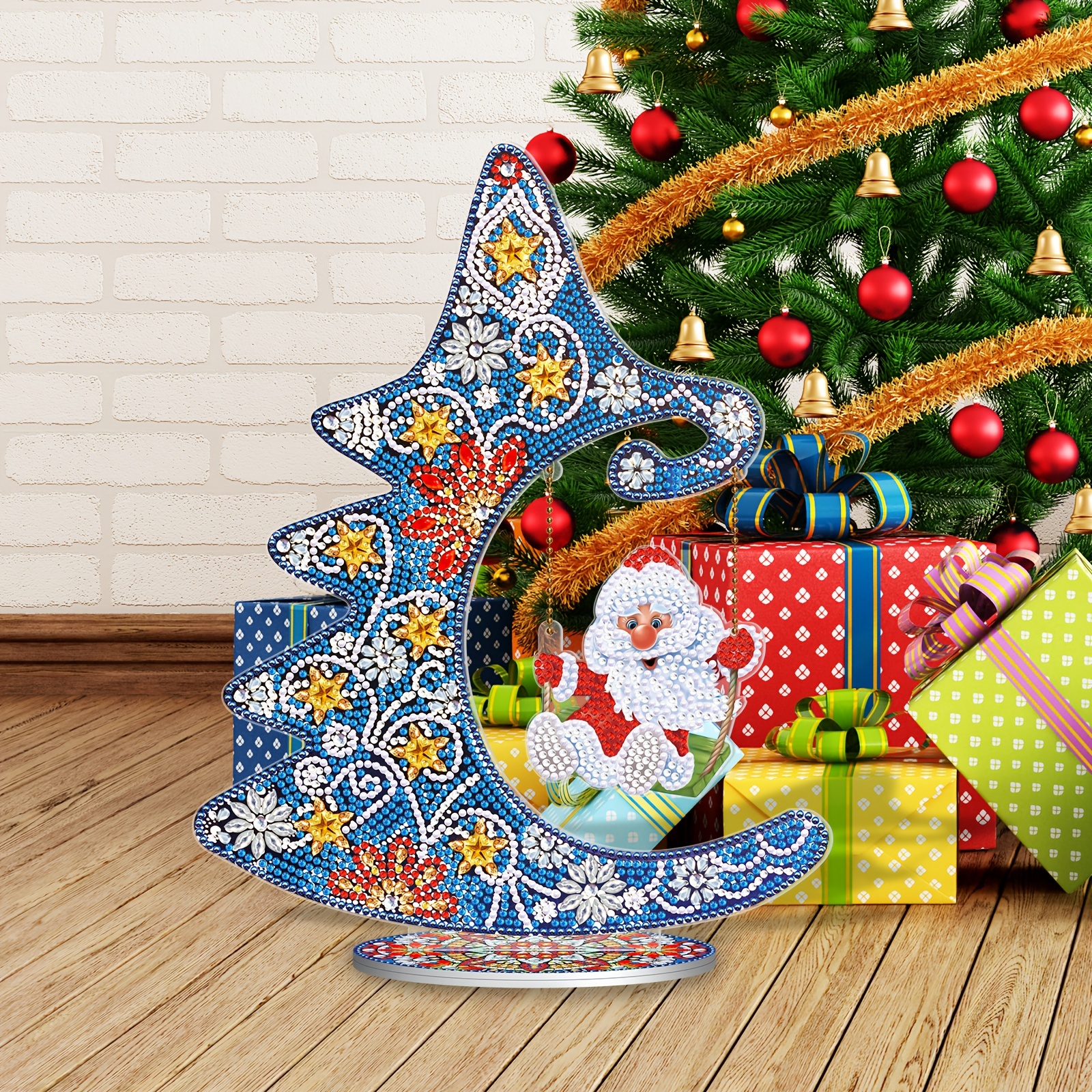 Decorative Christmas Tree Table Top Diamond Painting - Temu