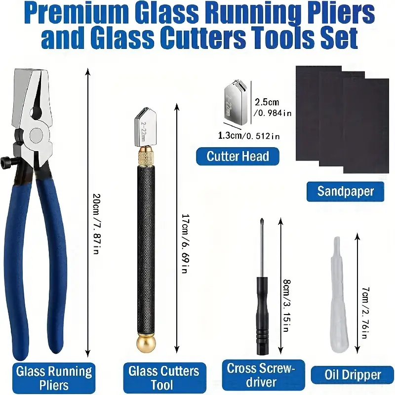 Glass Cutter Set Pen Knife Glass Cutter Professional Color - Temu