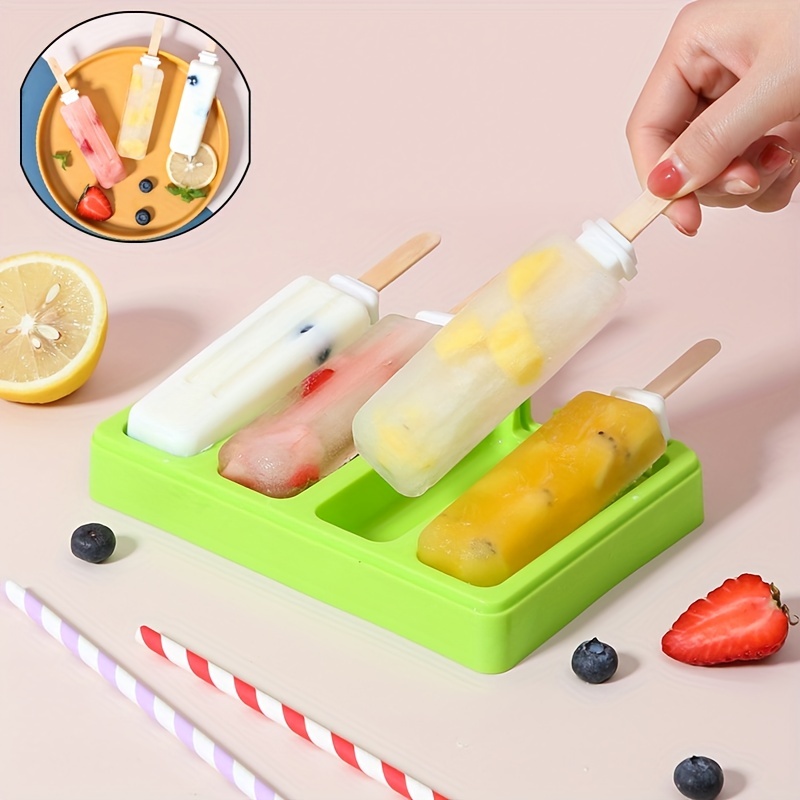 Silicone Ice Cream Mold Diy Dust Cover Homemade Popsicle Molds