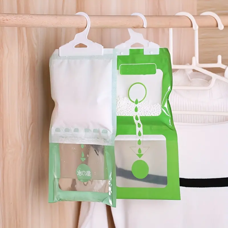 Keep Your Wardrobe Fresh And Dry With This 1pc Household Hanging  Dehumidifier Bag!