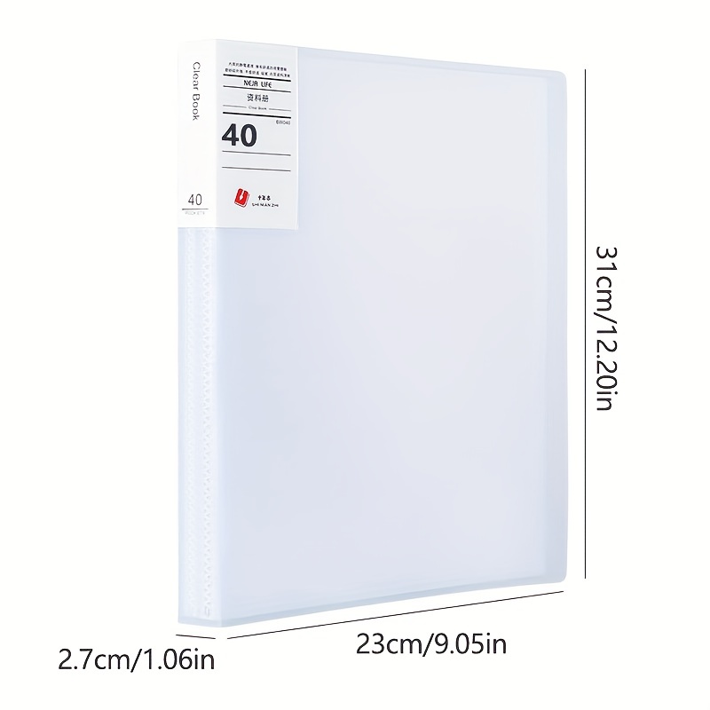 A4 Binder With Plastic Sleeves 30-pocket Presentation Book, Portfolio Folder  With Clear Sheet Protectors, Displays 60-page Documents, Certificates,  Important Papers - Temu Philippines