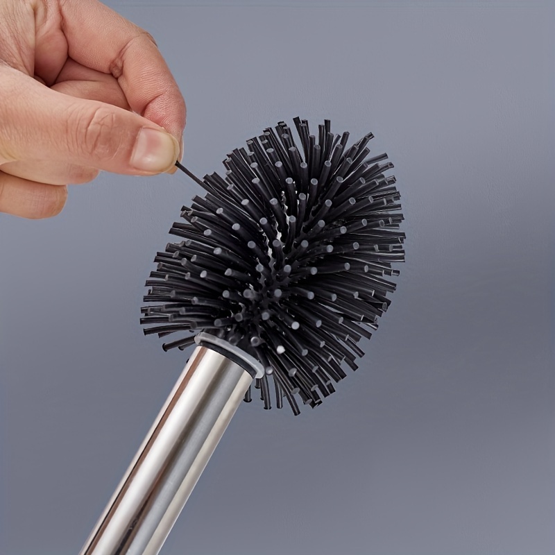 Brosse WC, brosses WC en silicone, acier inoxydable : nettoyage en  profondeur, brosse