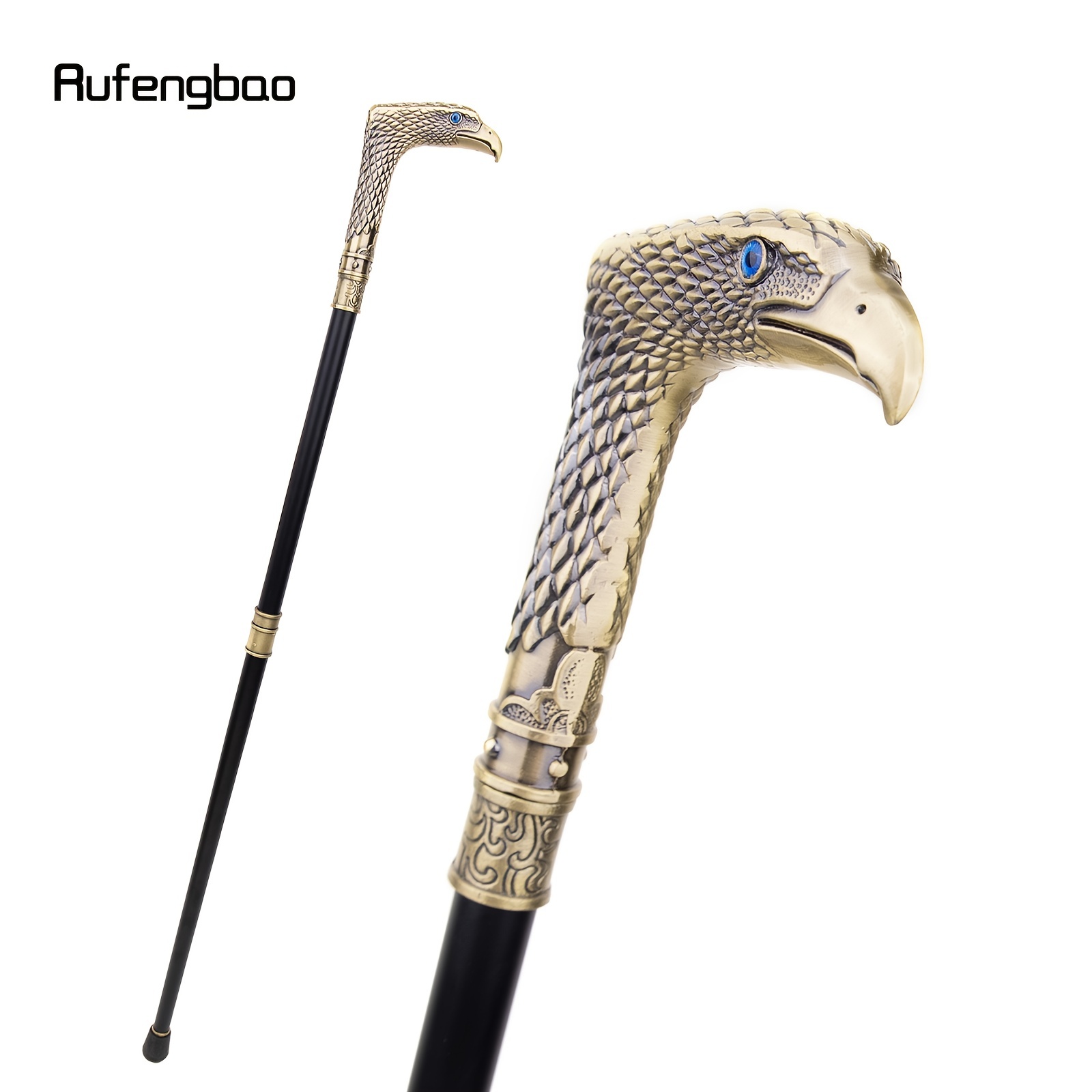  All Metal Cosplay Cane 1:1 Eagle Head Walking Stick- Exclusive  Props Victorian Era Plague Master Costume Accessory : Clothing, Shoes &  Jewelry