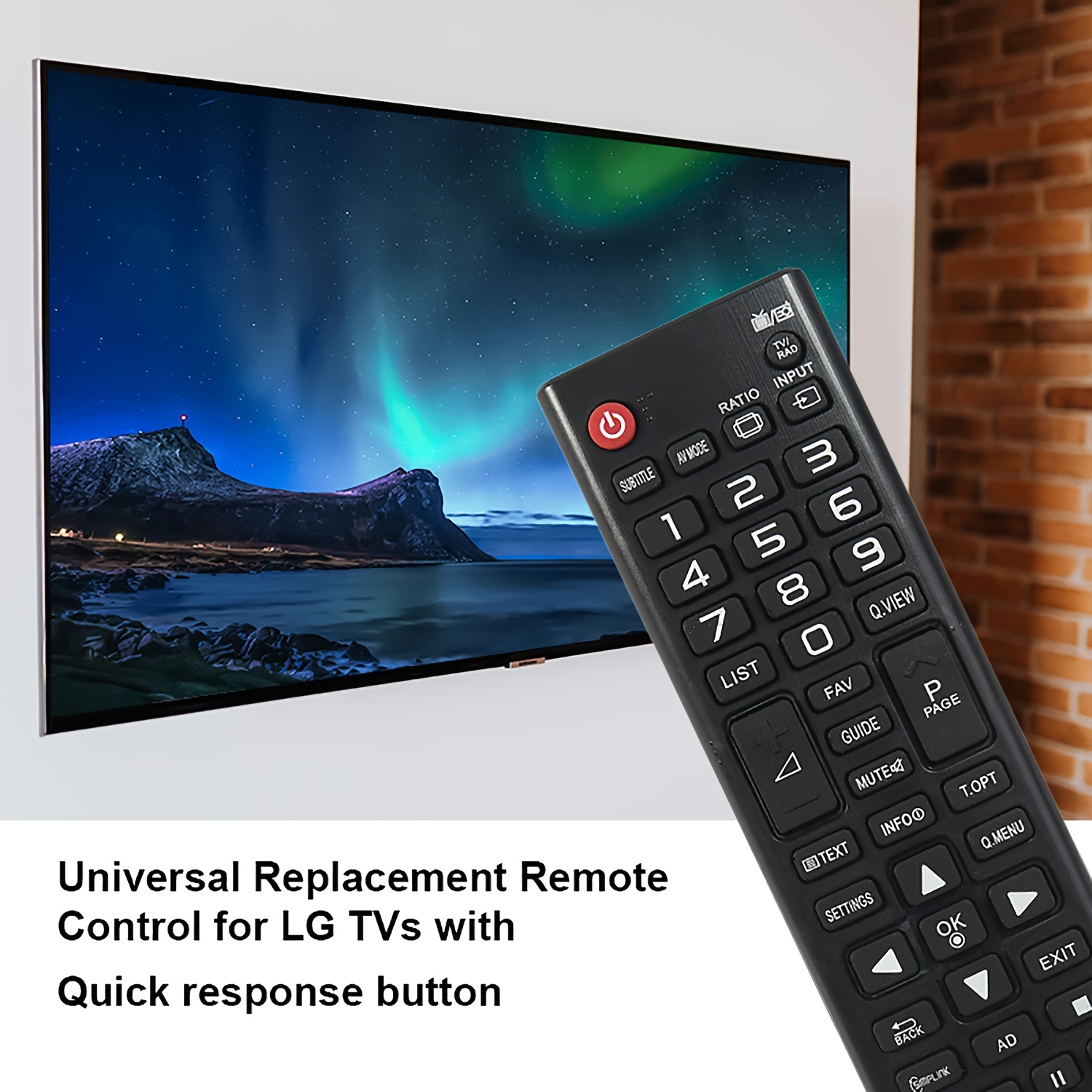 Universal Remote Control for LG Smart TV, All Models LCD LED 3D HDTV Smart  TVs AKB75095307 AKB75375604 AKB74915305