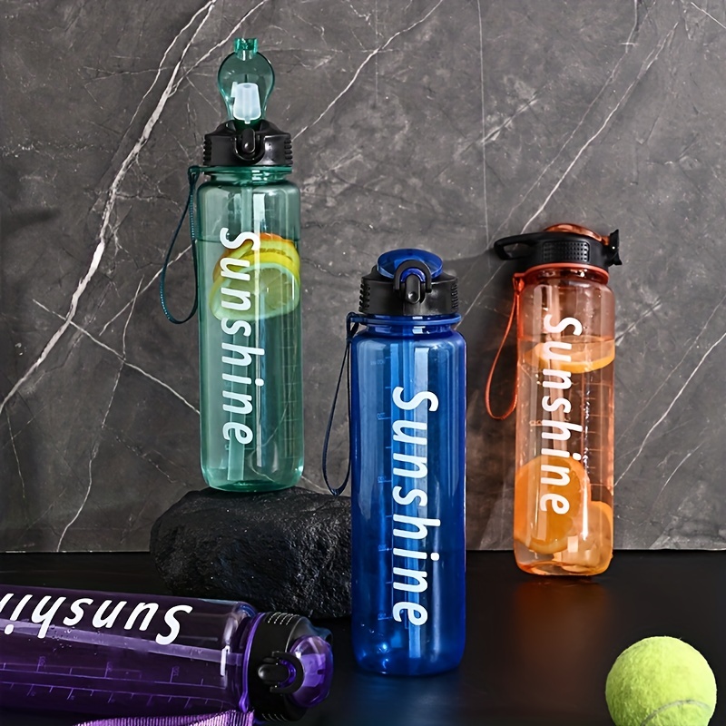 Insulated Water Bottles With Straw, Portable Water Bottle With Large  Capacity For Students And Workers - Temu