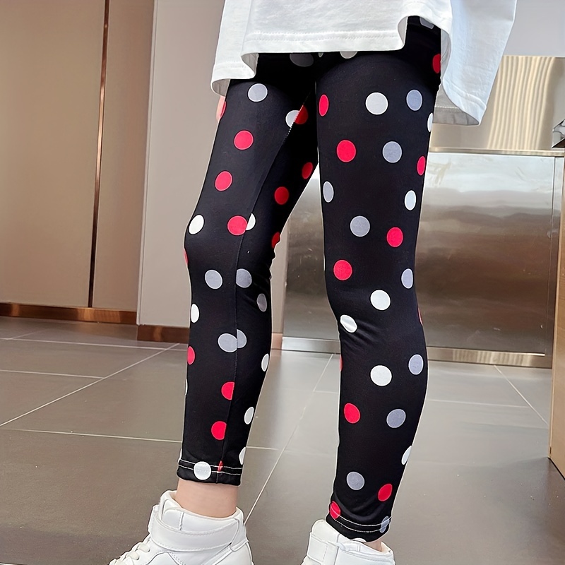 Girls Kids Lightweight Breathable Comfortable Leggings Polka - Temu