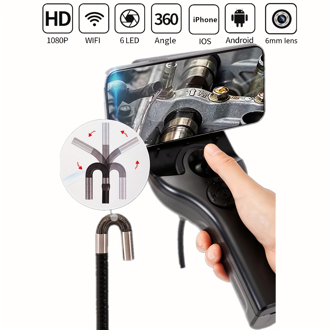 Wireless Endoscope WiFi Borescope Inspection Camera for iPhone & Andro –  royalsurprisestore