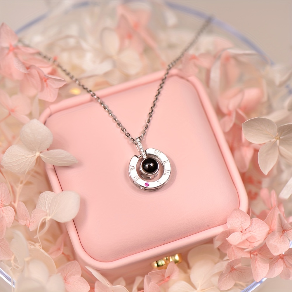 925 sterling silvery love in 100 languages Temu New Zealand