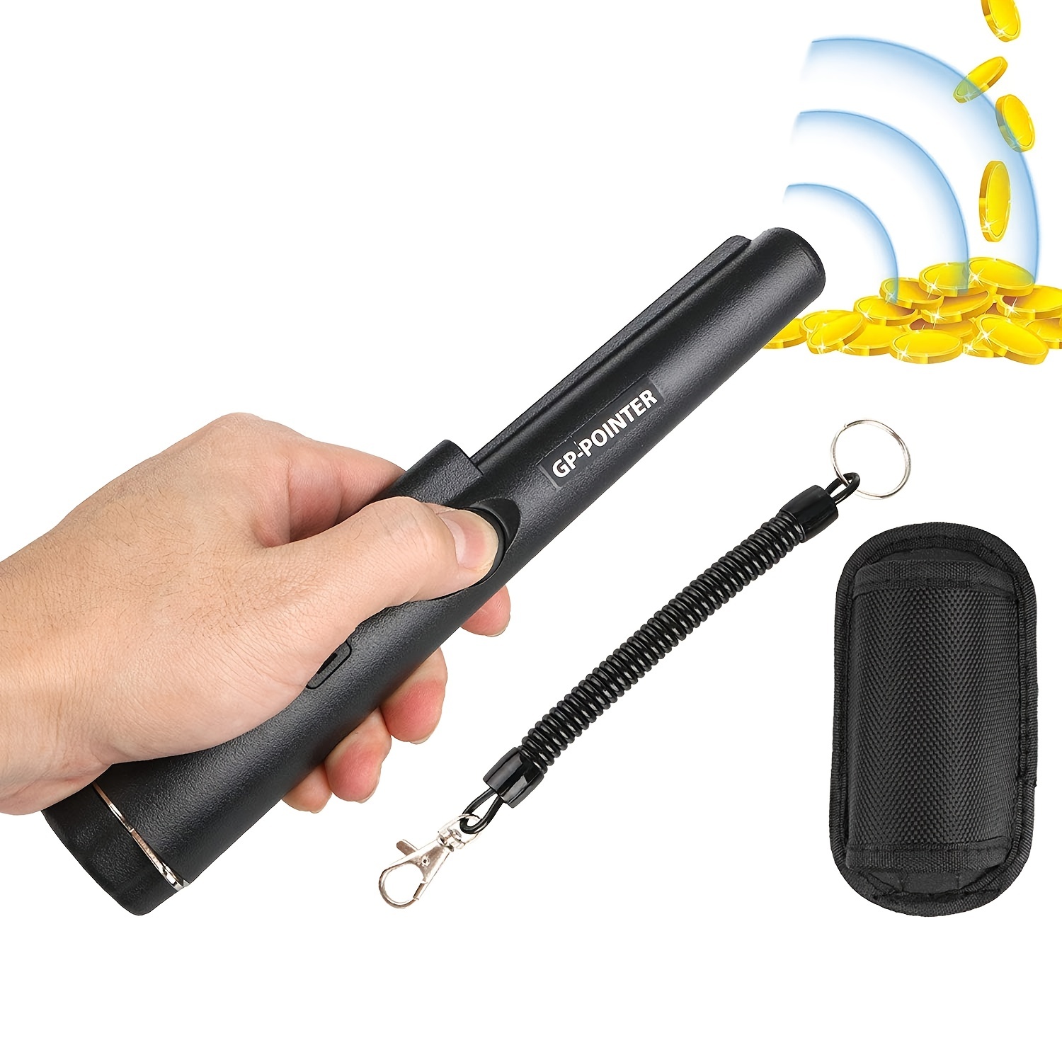 Metal Detector Treasure Hunting Tool Buzzer Vibration Sound - Temu