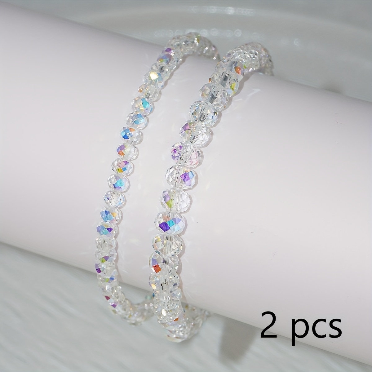Western Trendy Fashion Luxurious High-end Style Women's E-commerce Hot New Product Suitable For Daily Wear High-end Flash Crystal Bracelet Pair