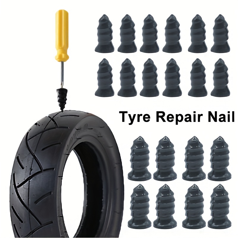 Réparation de pneus de voiture Caoutchouc Nail Set Vis de pneu Tubeless  Repair Tools Kit