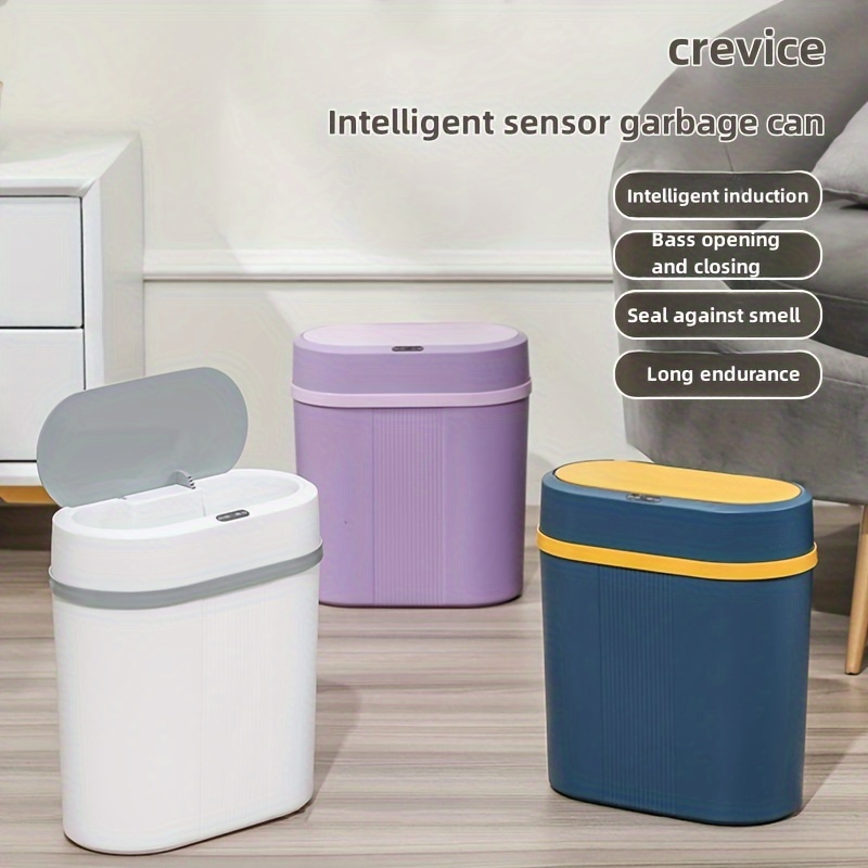Cubo de Basura con Sensor Inteligente Electrónico Automático para la Casa,  14L