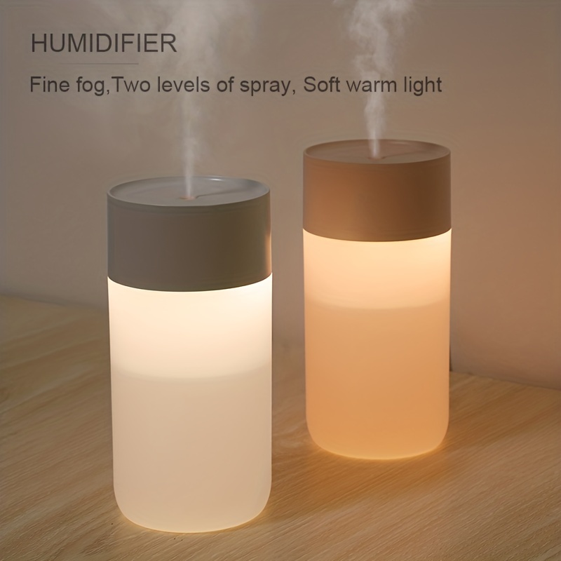 

1pc 400ml Usb Mini Air Humidifier With Aroma Essential Oil Diffuser - Perfect For Home And Car Use