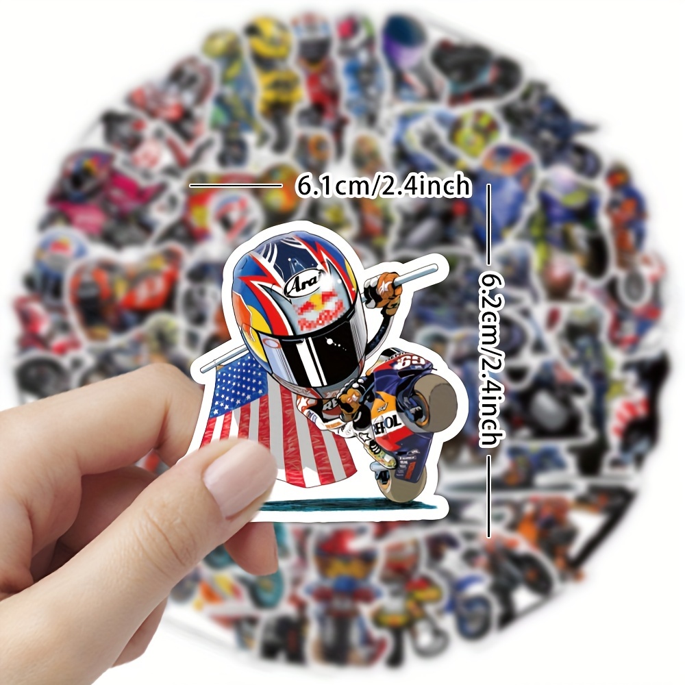 Motorcycle Stickers Pack No Repeat Cool Moto Life Vinyl - Temu United Arab  Emirates