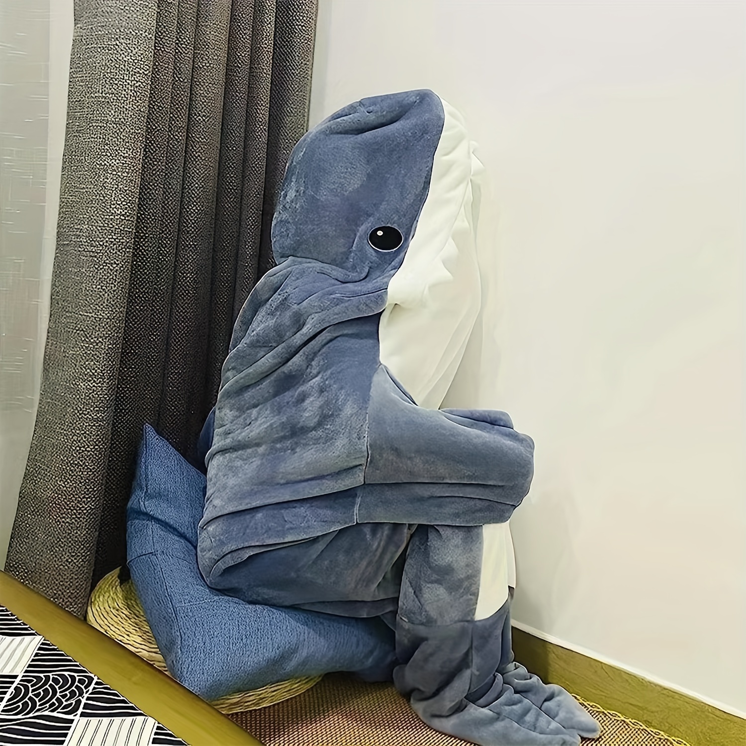 Shark Blanket Flannel Hoodie - Super Soft Hooded Sleeping Bag – Qeepin