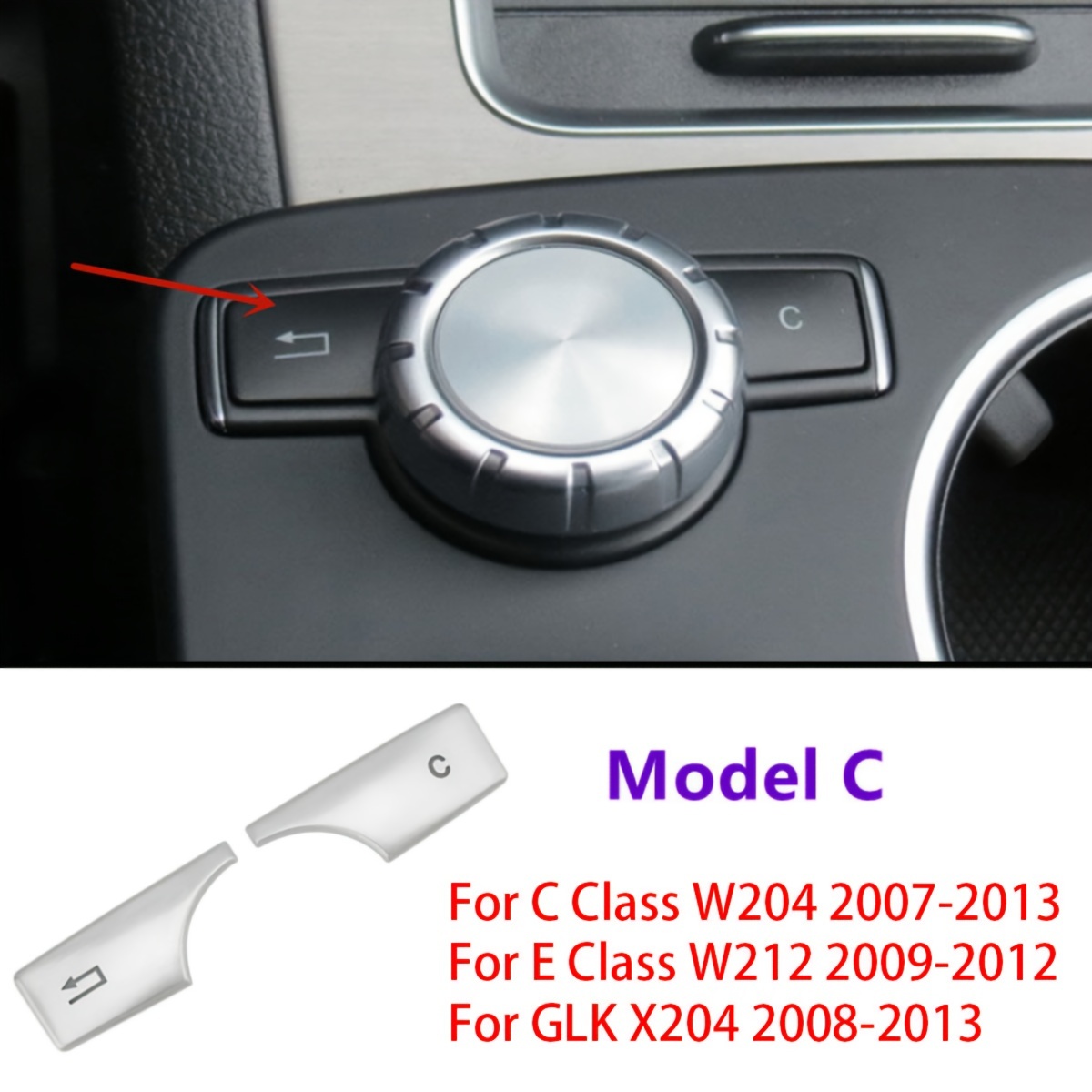 Mercedes Klimaanlage Taste Knopf Aufkleber Logo 2 Stück 29mm